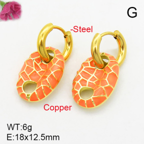 Fashion Copper Earrings  F7E300054bbov-G030