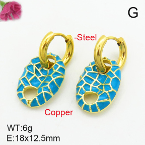 Fashion Copper Earrings  F7E300057bbov-G030