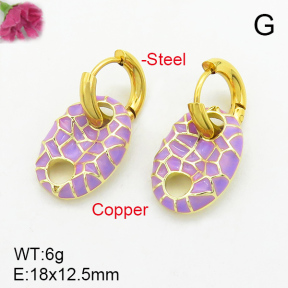 Fashion Copper Earrings  F7E300058bbov-G030