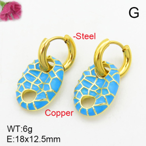 Fashion Copper Earrings  F7E300062bbov-G030