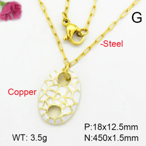 Fashion Copper Necklace  F7N300111baka-G030