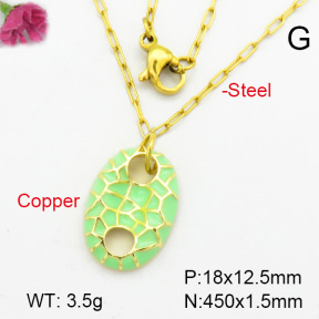Fashion Copper Necklace  F7N300113baka-G030