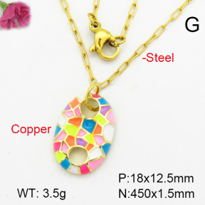 Fashion Copper Necklace  F7N300114aakl-G030