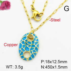 Fashion Copper Necklace  F7N300115baka-G030