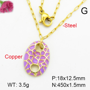 Fashion Copper Necklace  F7N300116baka-G030