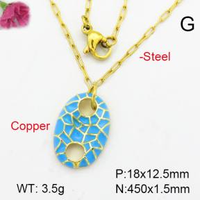 Fashion Copper Necklace  F7N300120baka-G030
