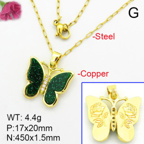 Fashion Copper Necklace  F7N400322baka-G030