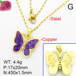 Fashion Copper Necklace  F7N400323baka-G030