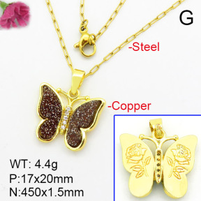 Fashion Copper Necklace  F7N400324baka-G030