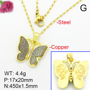 Fashion Copper Necklace  F7N400326baka-G030