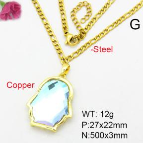 Fashion Copper Necklace  F7N400331ablb-G030