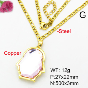 Fashion Copper Necklace  F7N400335ablb-G030