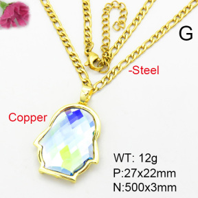 Fashion Copper Necklace  F7N400337ablb-G030