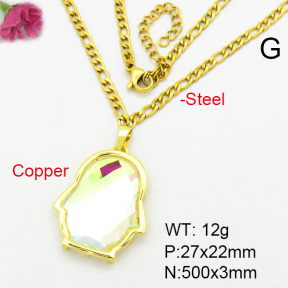 Fashion Copper Necklace  F7N400338ablb-G030