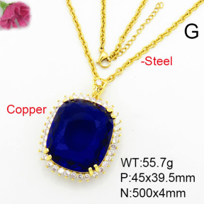 Fashion Copper Necklace  F7N400344aija-G030