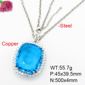 Fashion Copper Necklace  F7N400348aija-G030