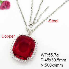 Fashion Copper Necklace  F7N400350aija-G030