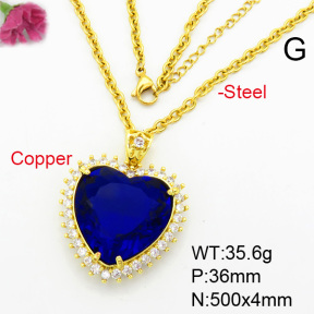 Fashion Copper Necklace  F7N400360aija-G030