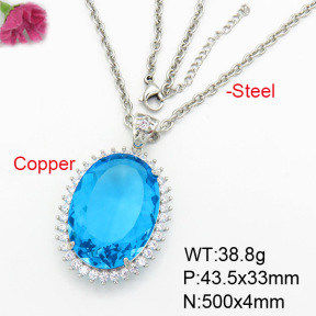 Fashion Copper Necklace  F7N400366aija-G030