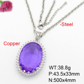 Fashion Copper Necklace  F7N400369aija-G030