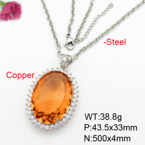 Fashion Copper Necklace  F7N400370aija-G030