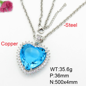 Fashion Copper Necklace  F7N400371aija-G030