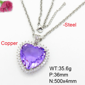 Fashion Copper Necklace  F7N400373aija-G030