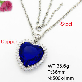 Fashion Copper Necklace  F7N400374aija-G030