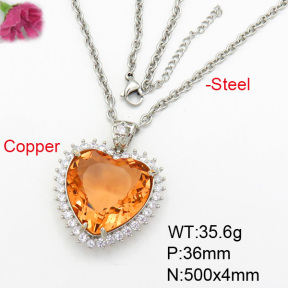 Fashion Copper Necklace  F7N400375aija-G030