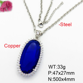 Fashion Copper Necklace  F7N400377aija-G030