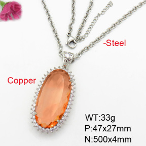 Fashion Copper Necklace  F7N400378aija-G030