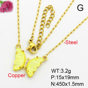 Fashion Copper Necklace  F7N400381avja-G030