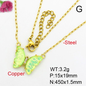 Fashion Copper Necklace  F7N400383avja-G030