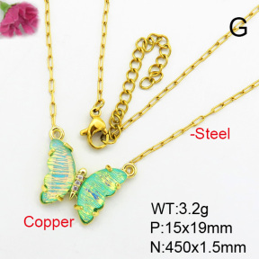 Fashion Copper Necklace  F7N400387avja-G030