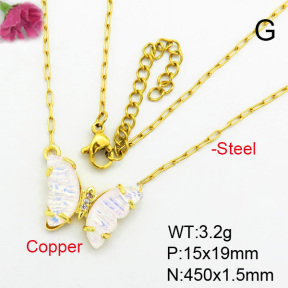 Fashion Copper Necklace  F7N400388avja-G030
