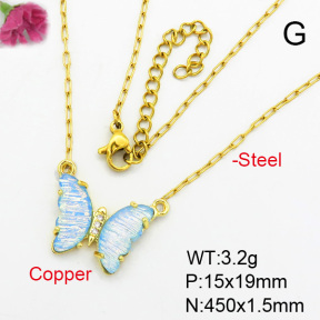 Fashion Copper Necklace  F7N400389avja-G030