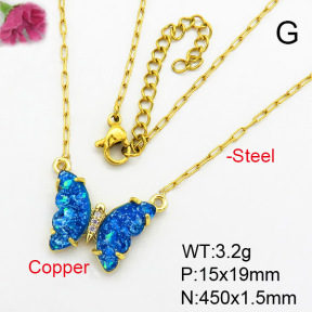 Fashion Copper Necklace  F7N400390avja-G030
