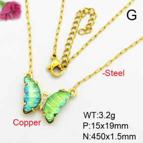 Fashion Copper Necklace  F7N400391avja-G030