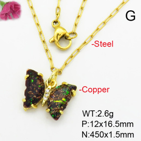 Fashion Copper Necklace  F7N400392avja-G030