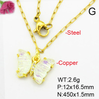 Fashion Copper Necklace  F7N400393avja-G030