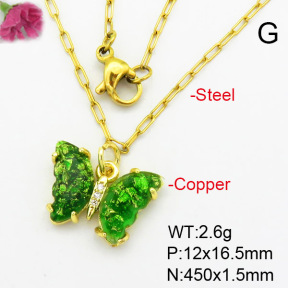 Fashion Copper Necklace  F7N400394avja-G030