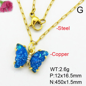 Fashion Copper Necklace  F7N400395avja-G030