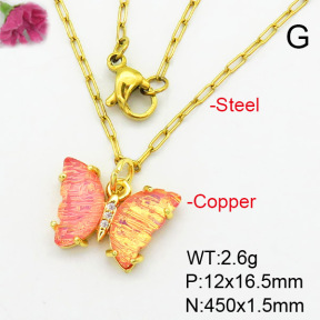 Fashion Copper Necklace  F7N400396avja-G030