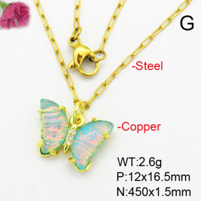 Fashion Copper Necklace  F7N400397avja-G030