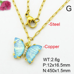 Fashion Copper Necklace  F7N400398avja-G030