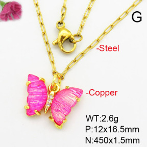 Fashion Copper Necklace  F7N400399avja-G030