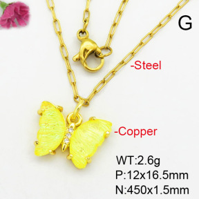 Fashion Copper Necklace  F7N400401avja-G030