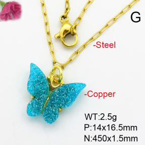 Fashion Copper Necklace  F7N400405aahl-G030