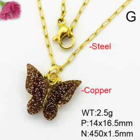Fashion Copper Necklace  F7N400406aahl-G030