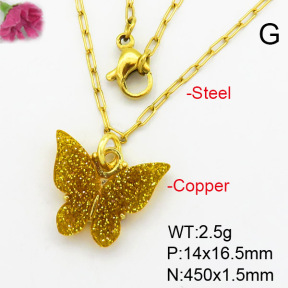 Fashion Copper Necklace  F7N400407aahl-G030